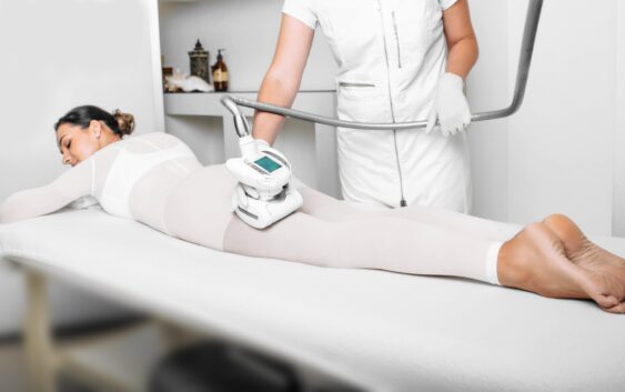 Shot of a woman getting a lpg massage on her buttocks